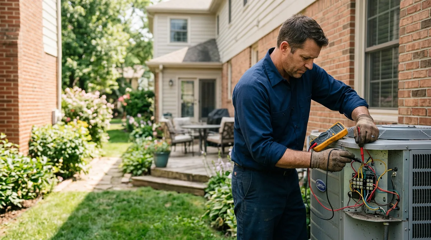 HVAC technician working near Celina, OH